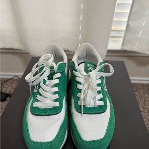 Reebok Green and White Sneakers